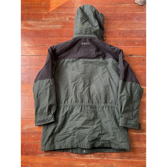 Eddie Bauer Hooded Jacket Chore Barn Coat Parka Mens M Plaid Wool Lined Field - Picture 7 of 10